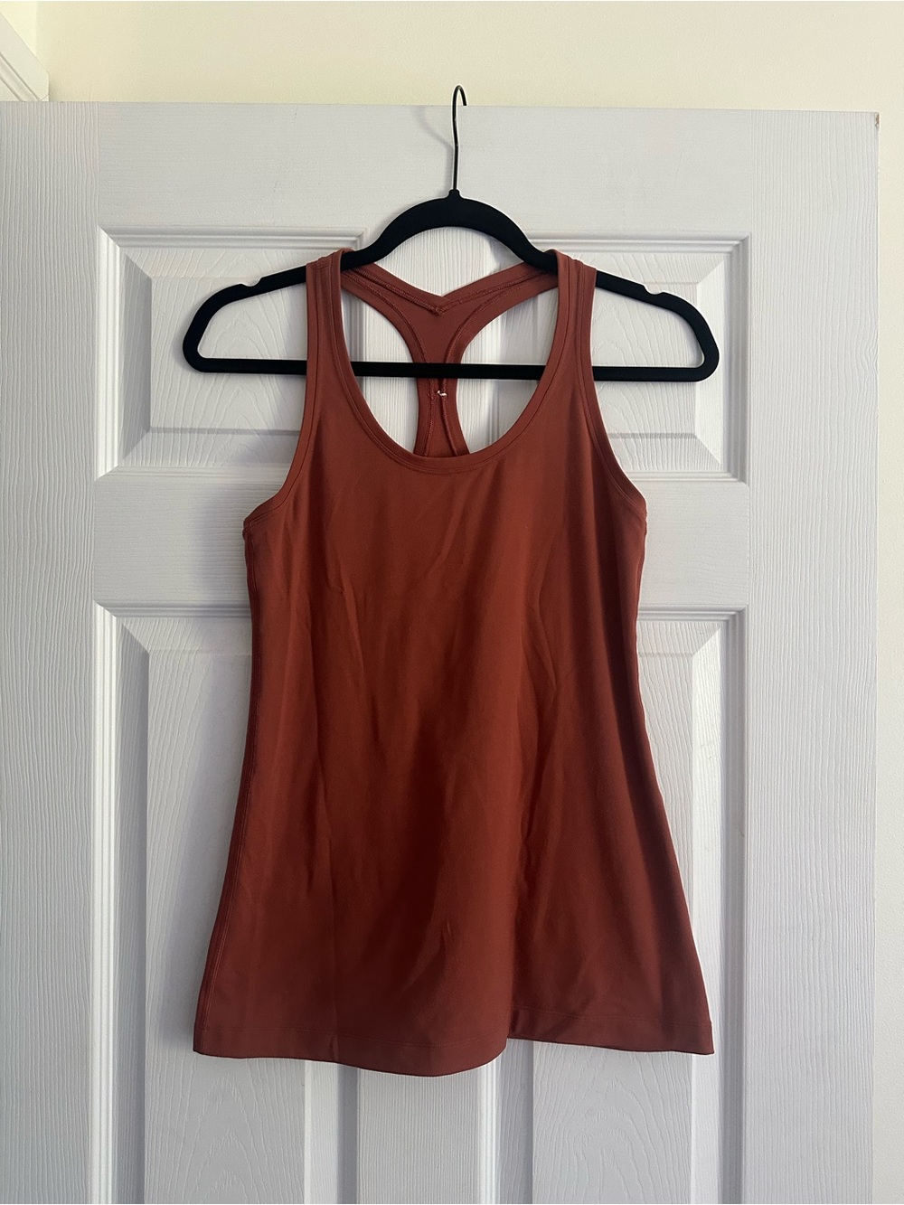 Size 6 Lululemon Women’s Y-Back Racerback Tank Rust Orange - Picture 3 of 6
